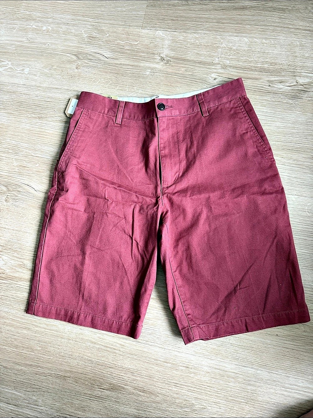 Dockers Perfect Short Flat Front Shorts in Purple Waist 30 NWT